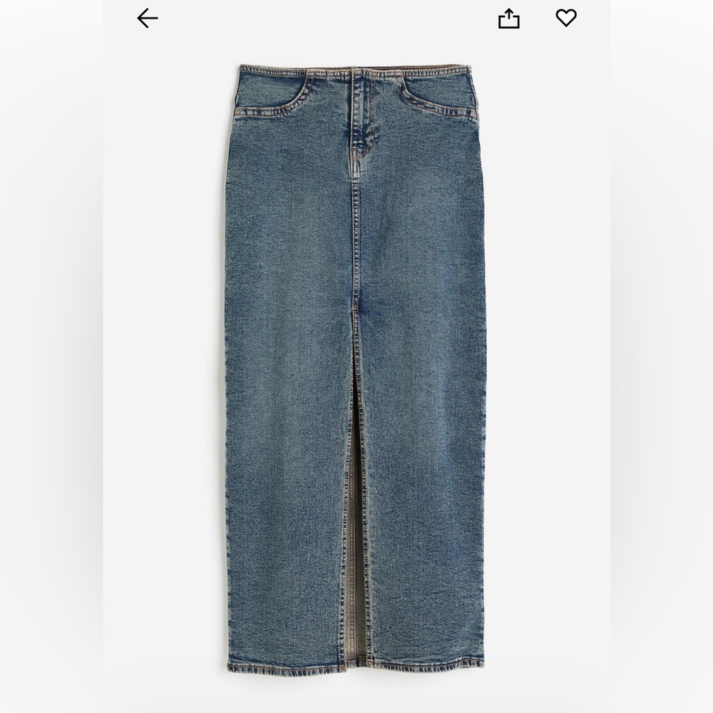 H&M Denim Maxi Skirt